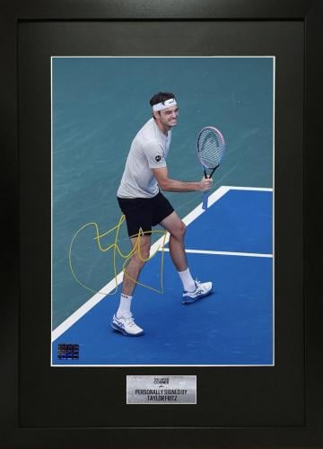 FRAMED TAYLOR FRITZ HAND SIGNED PHOTOGRAPH