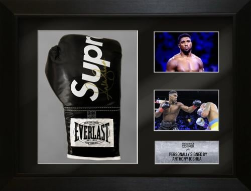 FRAMED ANTHONY JOSHUA HAND SIGNED GLOVE