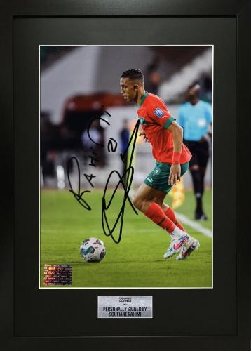 FRAMED SOUFIANE RAHIMI HAND SIGNED PHOTOGRAPH