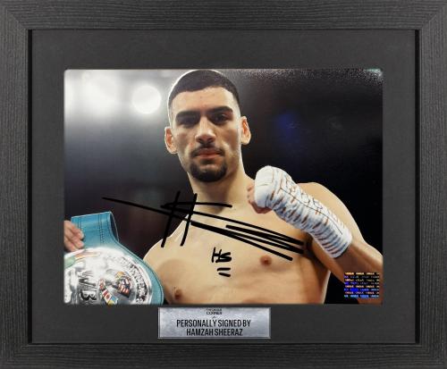 FRAMED HAMZA SHEERAZ HAND SIGNED PHOTOGRAPH
