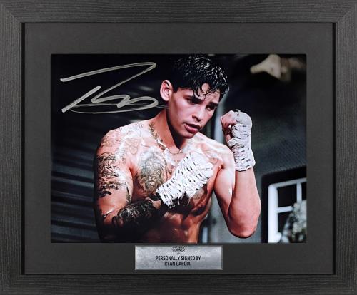FRAMED RYAN GARCIA HAND SIGNED PHOTOGRAPH