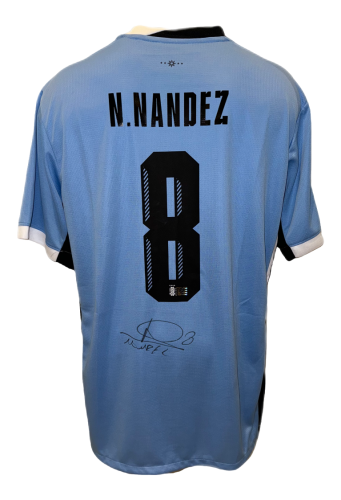 NAHITAN NANDEZ HAND SIGNED URUGAY JERSEY