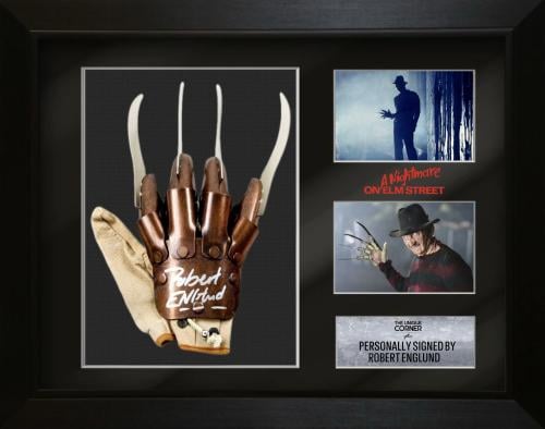 FRAMED ROBERT ENGLUND HAND SIGNED FREDDY KRUGER GL...