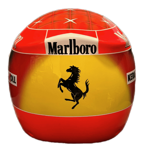 MICHAEL SCHUMACHER HAND SIGNED REPLICA HELMET 1/1...