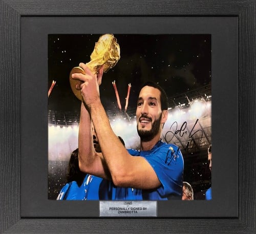 FRAMED ZAMBROTTA HAND SIGNED PHOTOGRAPH
