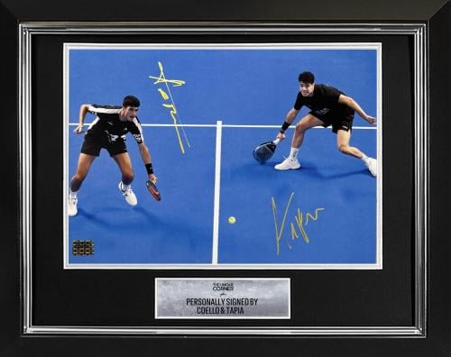 FRAMED AGUSTIN TAPIA & COELLO HAND SIGNED PHOTOGRA...