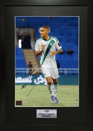 FRAMED ENZO MILLIOT HAND SIGNED PHOTOGRAPH