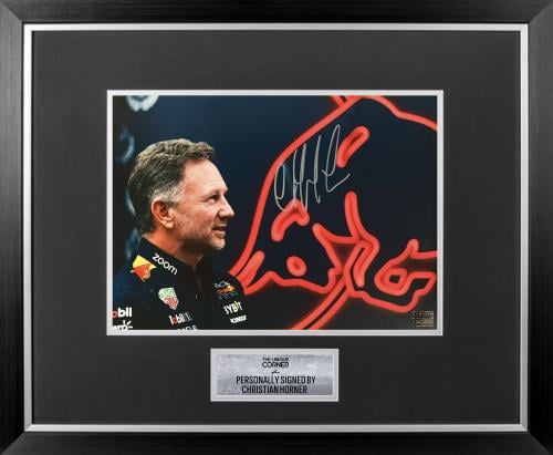FRAMED CHRISTIAN HORNER HAND SIGNED PHOTOGRAPH