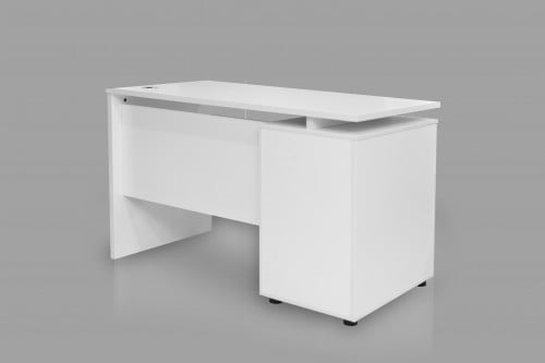 مكتب ابيض مقاس 120 سم - HY-FN-12 -DX