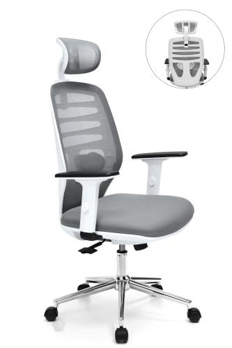 كرسي شبك دوار رمادي LA-8036FH