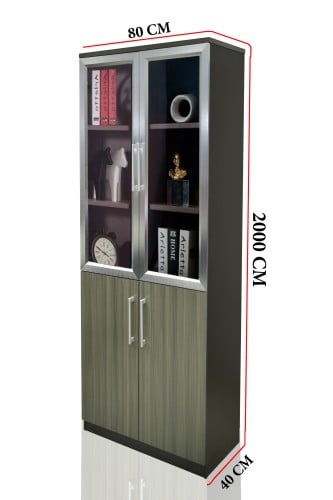 دولاب مكتبي - فستقي 4 - BF-03-2DOOR