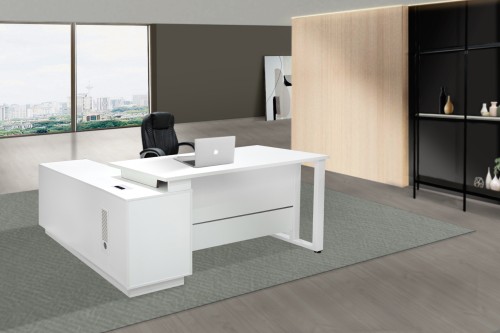 مكتب مودرن ابيض مقاس 140 سم-HY-FN-01D-14 A