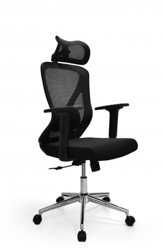 كرسي شبك دوار لون اسود LA-8064FH