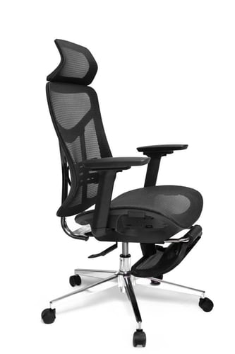 كرسي شبك دوار مع مسند قدم / FS-625-A