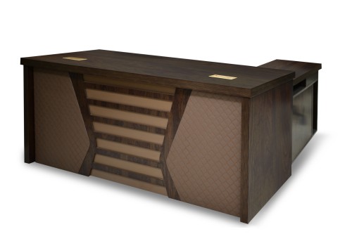 مكتب بني مقاس 180 سم - KP-02