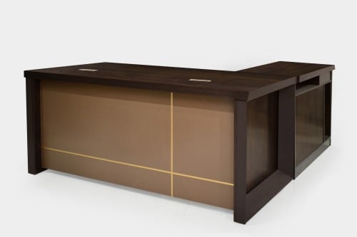 مكتب بني غامق مقاس 160 سم - KP-806