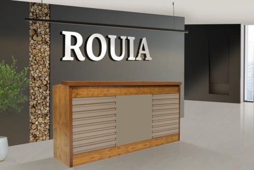 كونتر استقبال - لون عسلي مقاس 2.00 سم HY-XP-JH-200