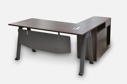 مكتب مودرن بني غامق مقاس 140 سم - RA-2303