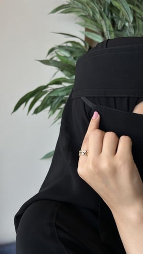 2 نقاب حرير + طرحه ربط