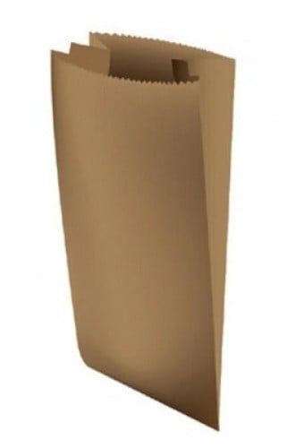 أكياس ورقية كرافت بني بدون قاعدة متعدد المقاسات