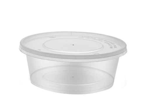 وعاء ميكرويف دائري بالغطاء 10أونز ROUND MICROWAVEA...