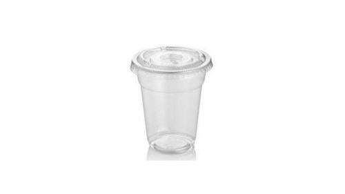 كاس شفاف 8 أنز +غطاء مسطح 80مم CLEAR CUP 8OZ WITH...