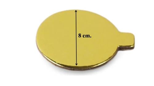 قاعده ذهبي دائرى مقاس 8 سم