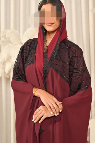 Maroon Abaya