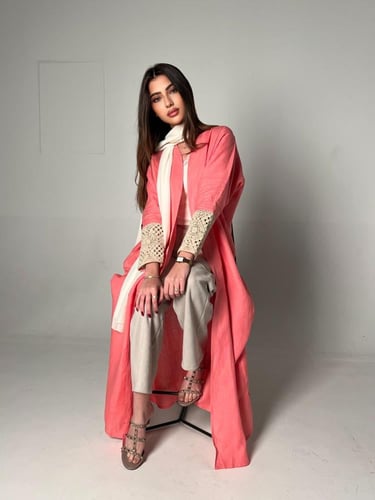 Coral abaya