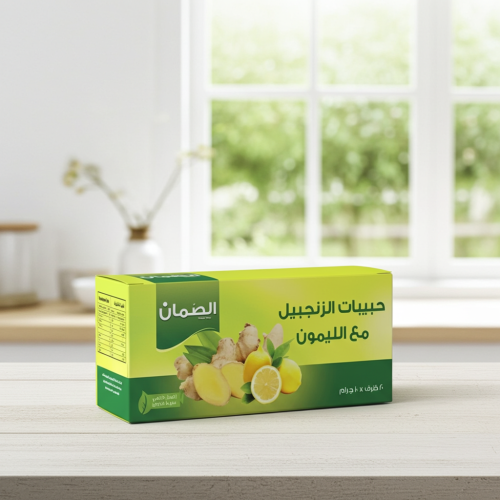 حبيبات الزنجبيل مع الليمون 20ظرف