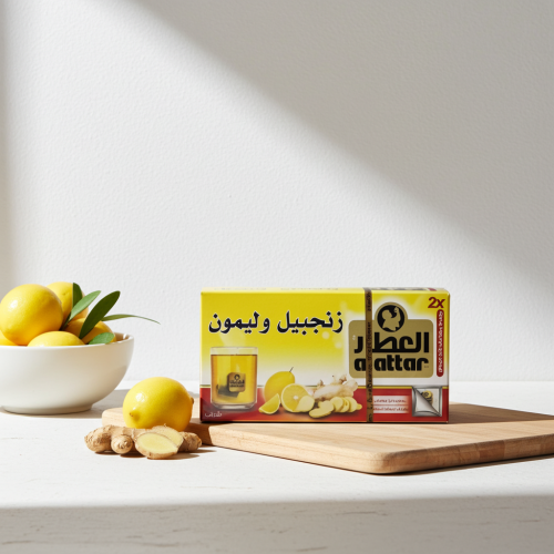 شراب زنجبيل وليمون العطار 20ظرف