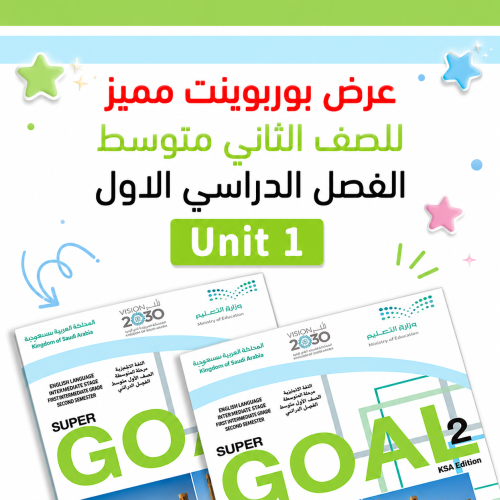 عرض بوربوينت ثاني متوسط SG2 Unit1 Are you here on...