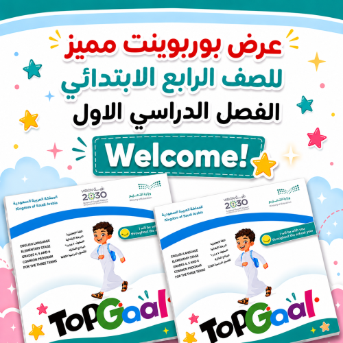 عرض بوربوينت متكامل لمنهج Top Goal 1 - Welcome