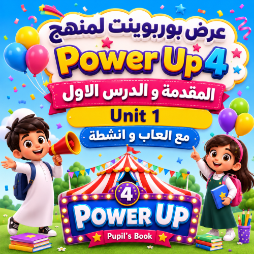 عرض بوربوينت منهج Power up4 Unit 1