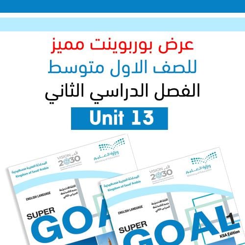 عرض بوربوينت اول متوسط SG1 Unit 12 What are you go...