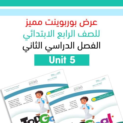 عرض بوربوينت مميز لمنهج Top Goal 1 Unit 5 Outdoor...