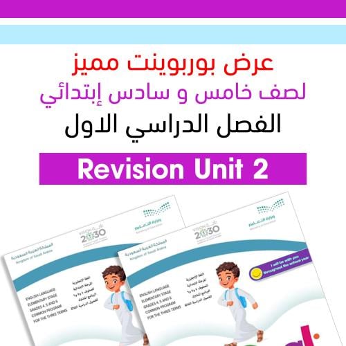 عرض بوربوينت قابل للتعديل مراجعة Top Goal2 Unit 2