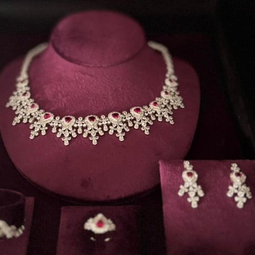 طقم جنيڤ فضة