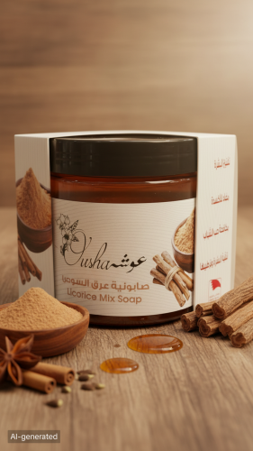 صابونية عرق السوس من عوشة – 300 جرام