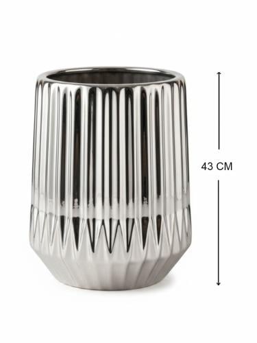 طقم مراكن الأشجار "ميركوري" – تشطيب كروم بمرآة عاك...