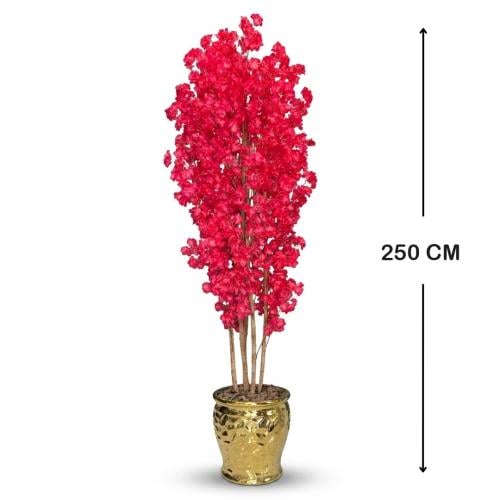 جهنمية صناعية 250 سم + حوض سيراميك ذهبي