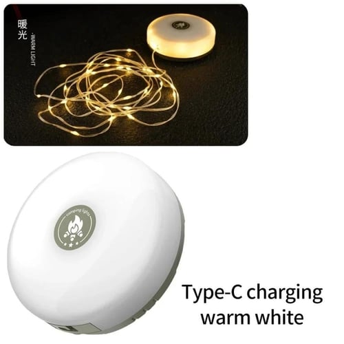 أضواء سلسلة التخييم