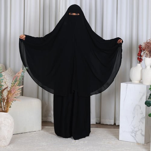 خمار على الراس مفتوح زارا قماش دانسونج الاصلي