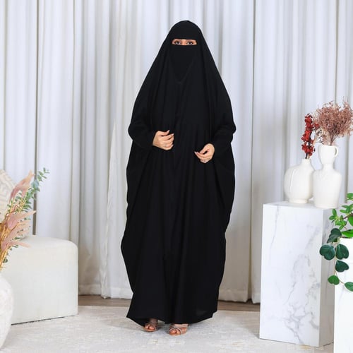 عبايه راس فراشه صديري قماش جلاكسي