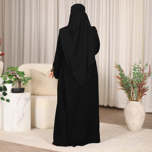 عباية كريب فيراري شك يدوي بداية الكم -عبايه اي لاي...