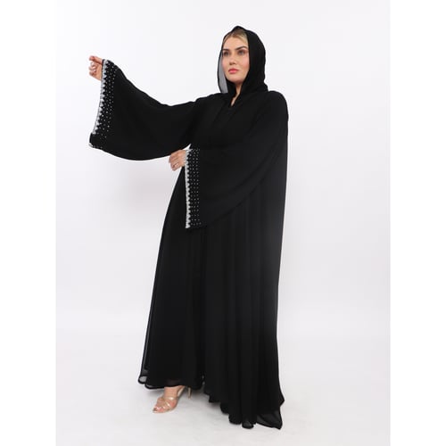 دبل كلوش شيفون طبقتين شك خرز بدايه الكم