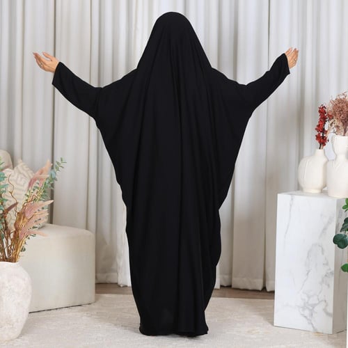 عباية راس فراشه مفتوح زرار قماش جلاكسي