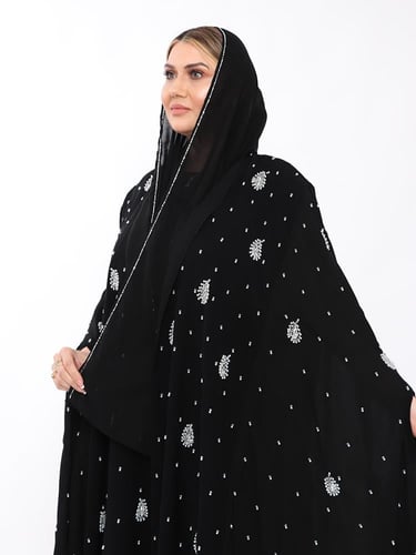 عبايه قطري شكل يديوي كامل العبايه قماش اندنوسي اما...