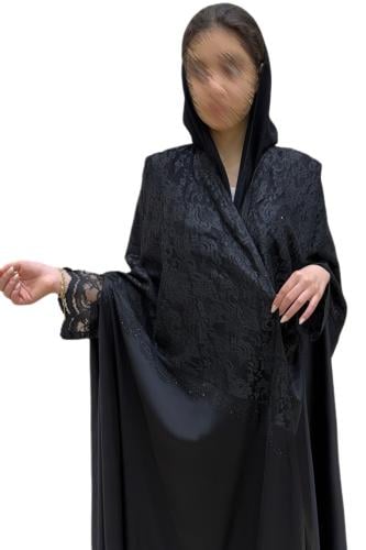 N516 عباية قطري ناعمه كم ضيق