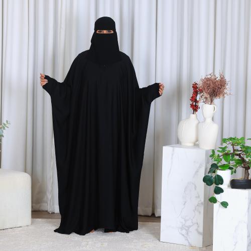 عبايه بشت كتف مسكر ثوب قماش جلاكسي